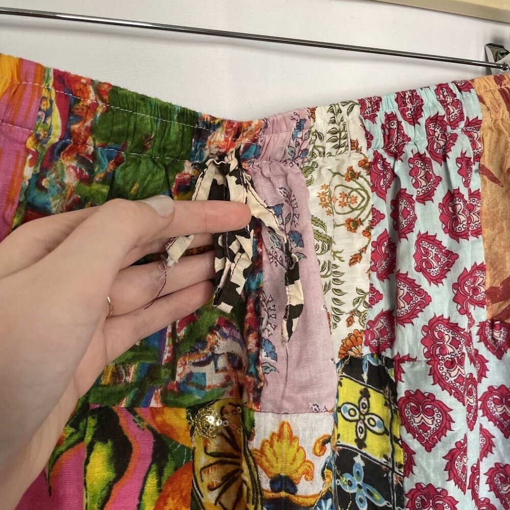 Vintage Boho Patchwork Harem Pants With Elastic W… - image 6